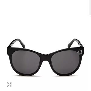 Stella McCartney Black Embellished Star-Detail Cat Eye Sunglasses
